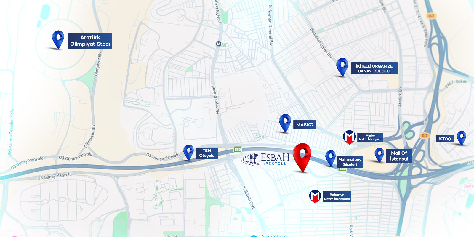 EŞBAH İPEKYOLU HARİTA