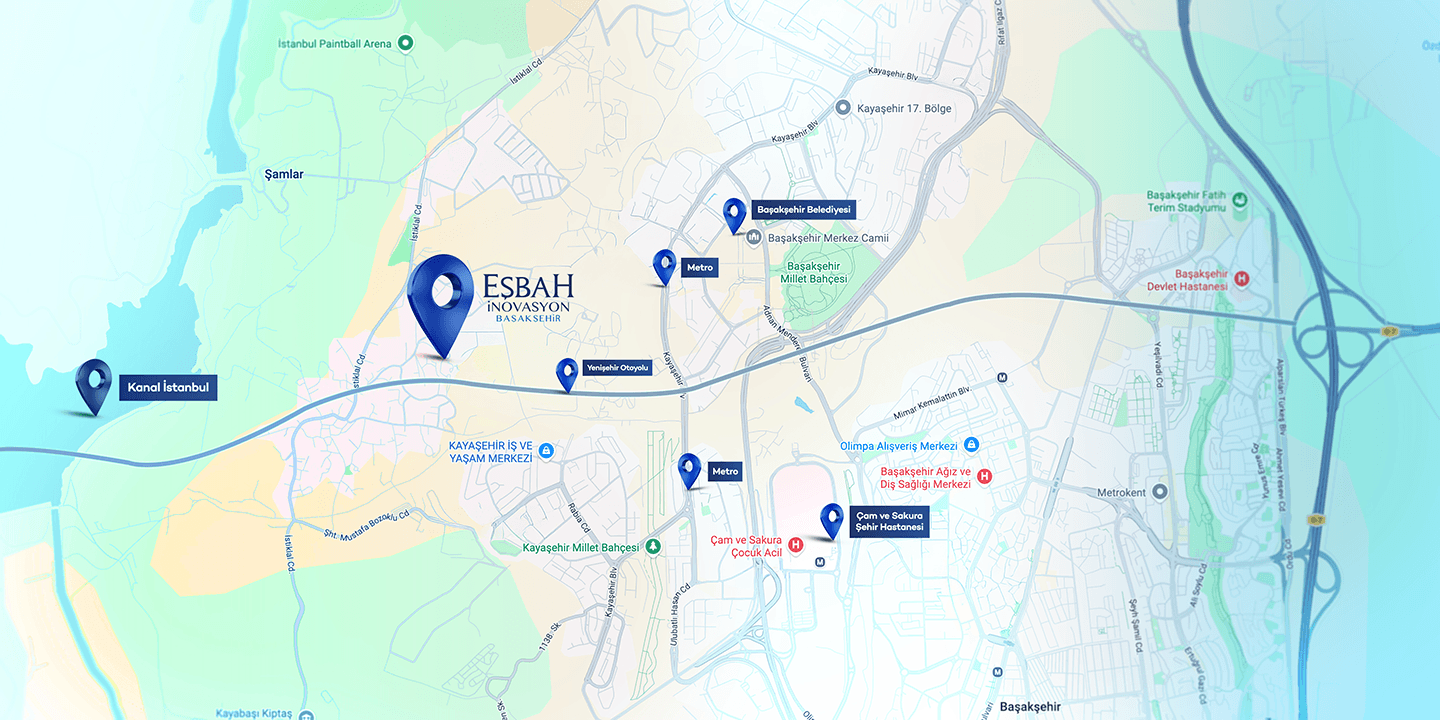 EŞBAH İNOVASYON BAŞAKŞEHİR HARİTA